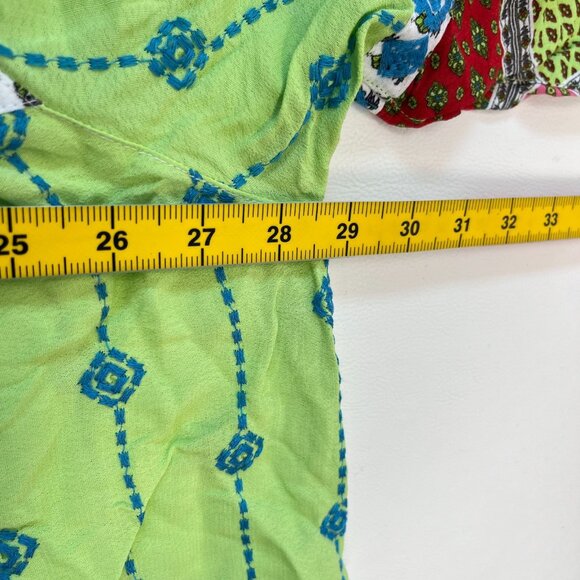 NWOT John Mark Embroidered Woven Multi Patchwork Tunic Top Blouse Shirt Size 3X - Picture 11 of 13